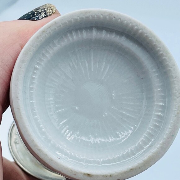 Vintage Mini Rein Zinn BMF West German Beer Stein w/ Pewter Lid Hearts Flowers - Picture 8 of 10